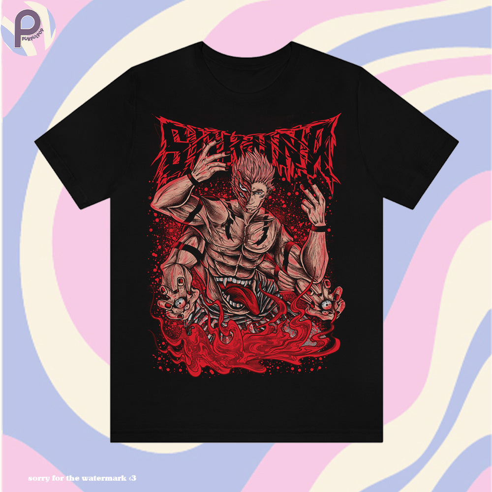 Ryomen Sukuna Heavy Metal Jujutsu Kaisen Shirt
