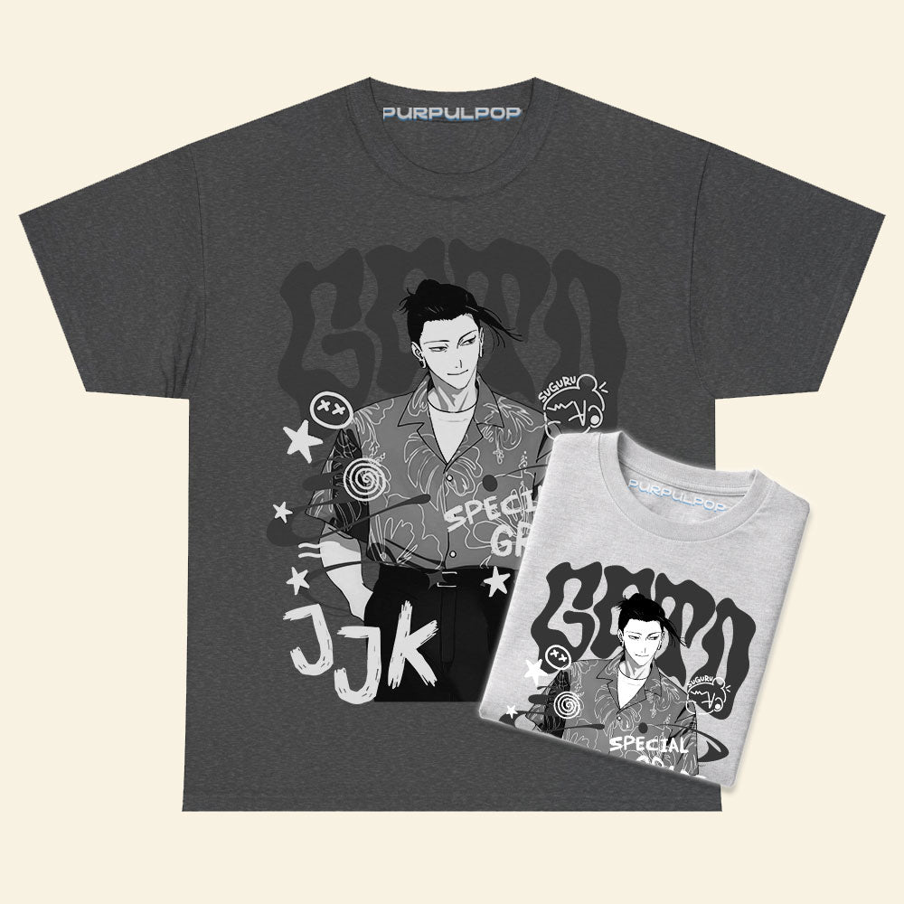Geto Suguru Grey Tone  Shirt
