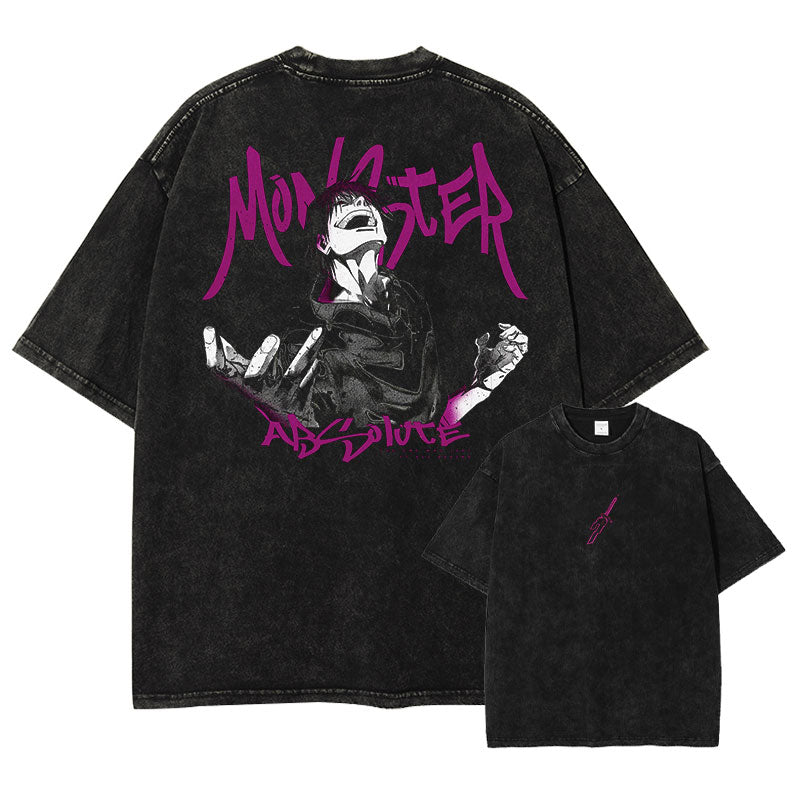 Cursed Monster Anime Graphic T-Shirt â€?Cotton Oversized Tee