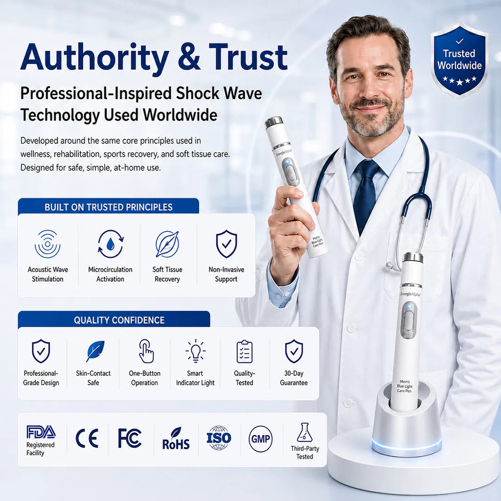 OFFICIAL BRAND 💪Advanced Acoustic Shockwave Therapy restores penile tissue health to enhance rise rigidity, stamina, and male performance confidence, relieving muscle pain, joint stiffness, tendon discomfort📈