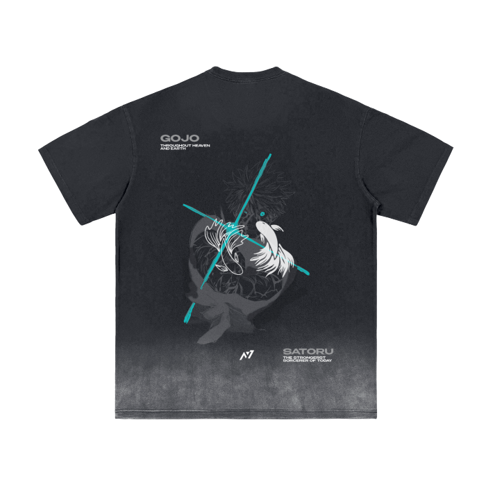 The Strongest Sorcerer Streetwear Shirt Black Washed