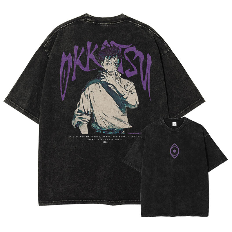 Cursed Oath Anime Graphic T-Shirt â€?Cotton Oversized Tee