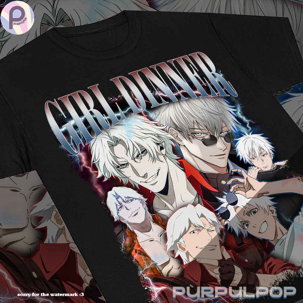Gojo Satoru Dante Devil May Cry Girl Dinner Shirt