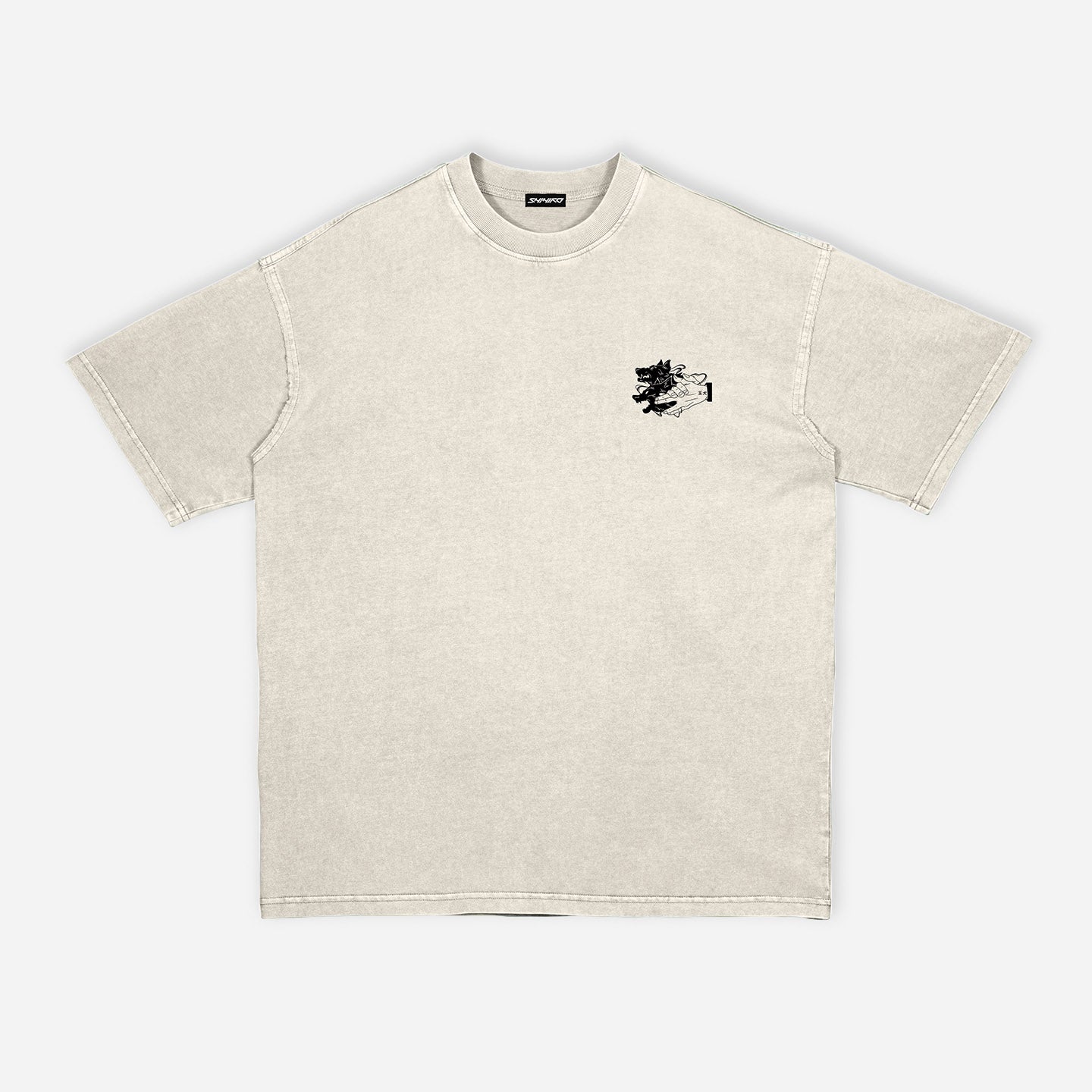 DOGS EMBROIDERY T-SHIRT