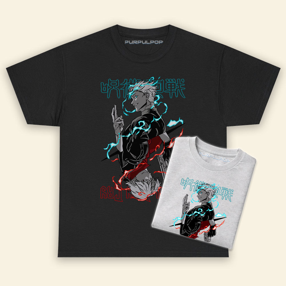 Gojo and Dante Jujutsu Kaisen x Devil May Cry Shirt