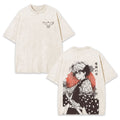 AGATSUMA ZENITSU DEMON SLAYER ANIME UNISEX WASHED T-SHIRT -[DS]