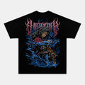 GIYU TOMIOKA UNISEX ANIME INSPIRED VINTAGE OVERSIZED TEE  DEMON SLAYER-[BACK]