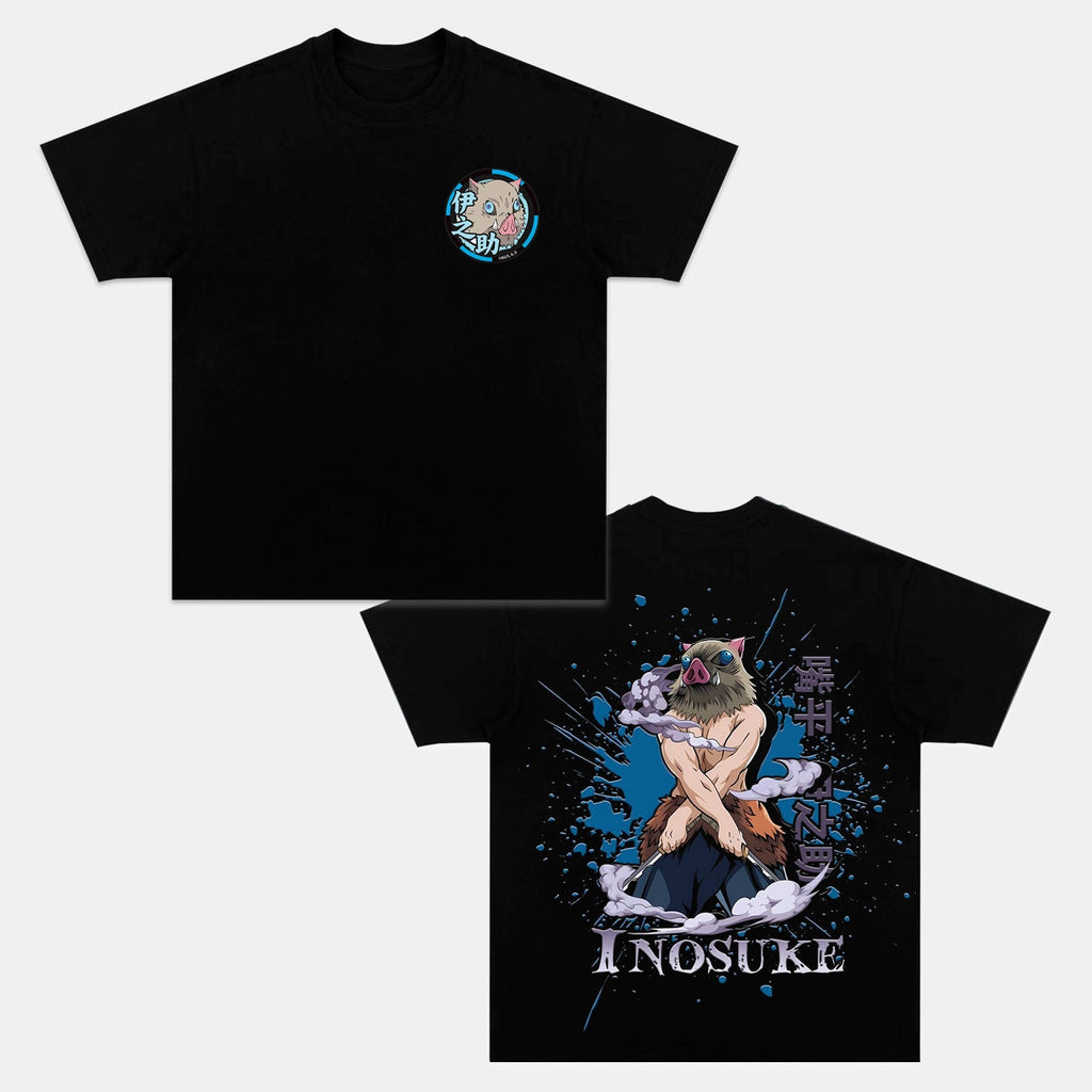 HASHIBIRA INOSUKE UNISEX ANIME INSPIRED VINTAGE T-SHIRT丨DEMON SLAYER-[DS]