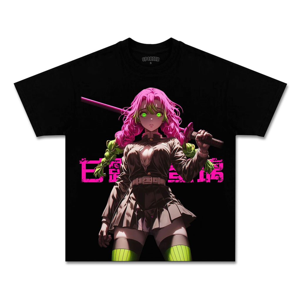 UNISEX ANIME INSPIRED VINTAGE TEE丨DEMON SLAYER-[FRONT]