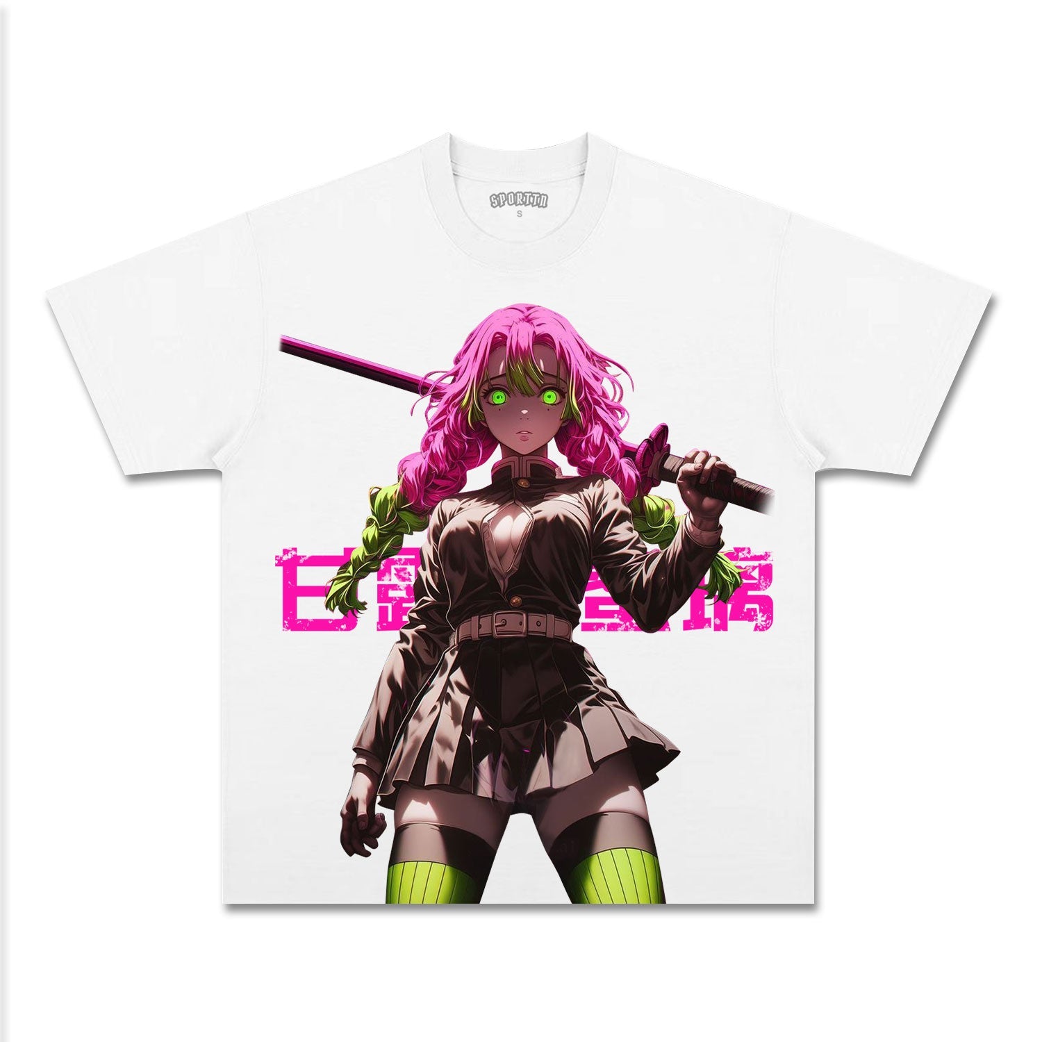 UNISEX ANIME INSPIRED VINTAGE TEE丨DEMON SLAYER-[FRONT]