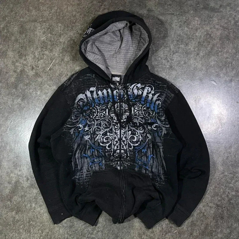 Skeleton Zip-Up Hoodie