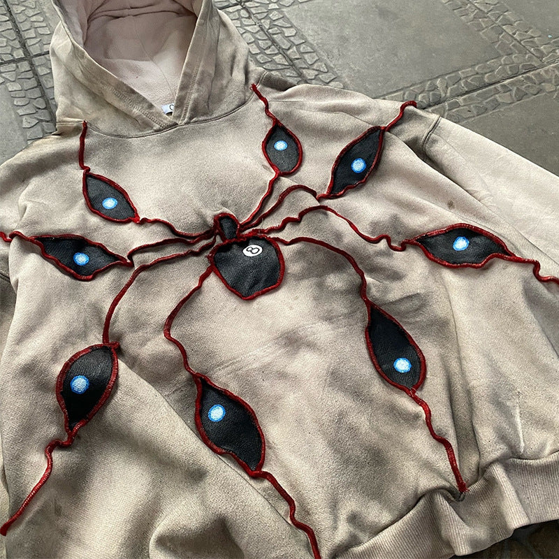 All-Seeing Patchwork Hoodie