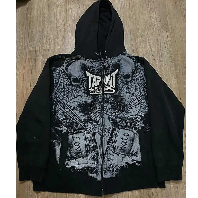 Skeleton Zip-Up Hoodie