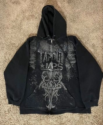 Skeleton Zip-Up Hoodie