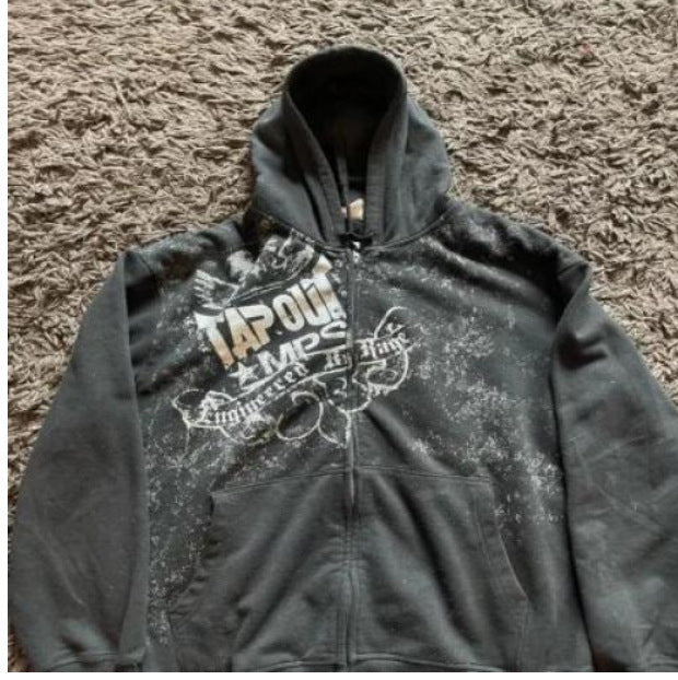 Skeleton Zip-Up Hoodie