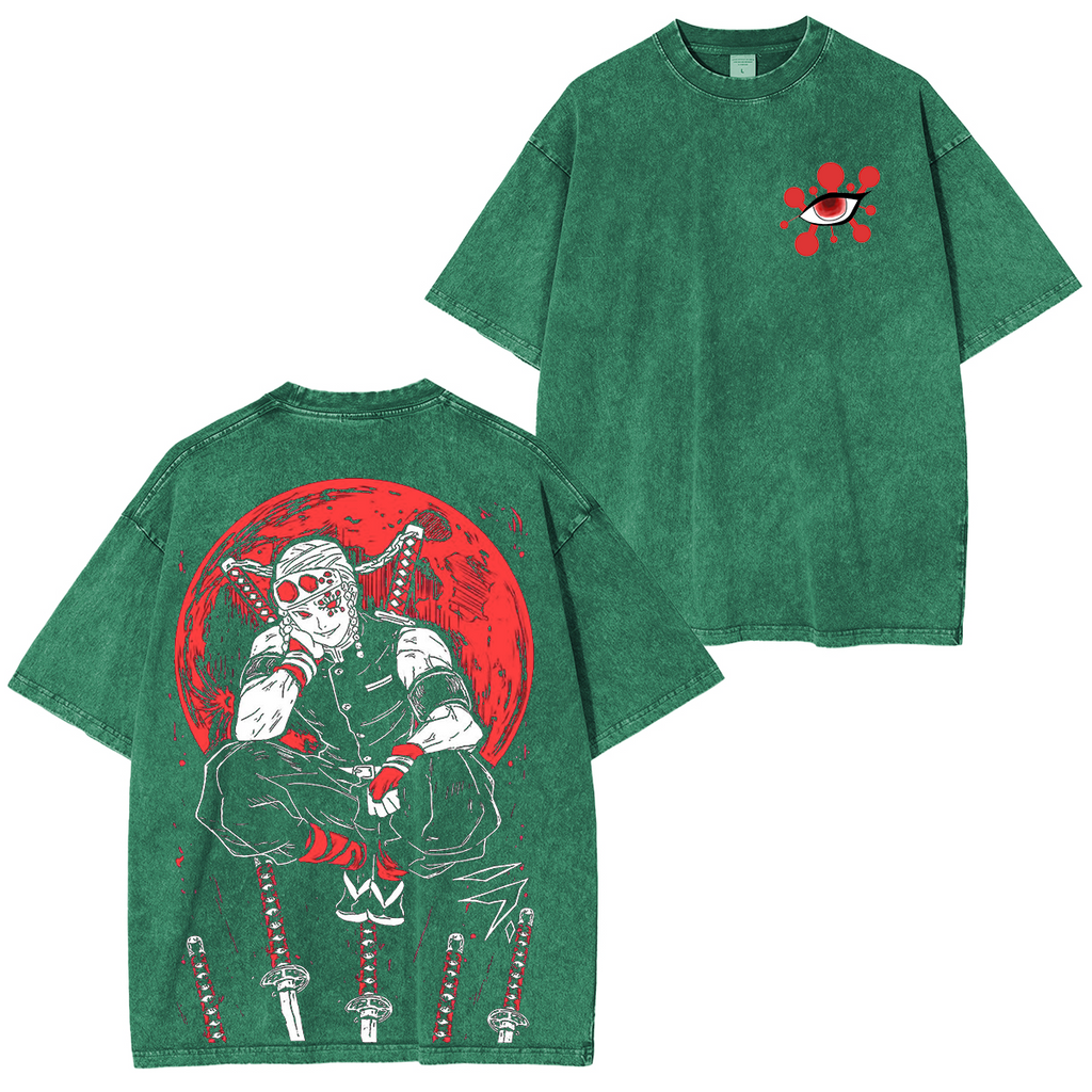 Tengen Uzui,Demon Slayer Anime Unisex Washed T-Shirt