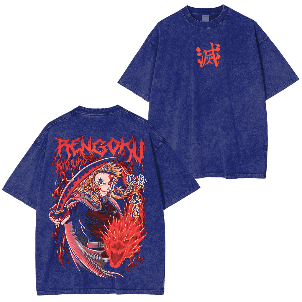 Demon Slayer Anime Unisex Washed T-Shirt