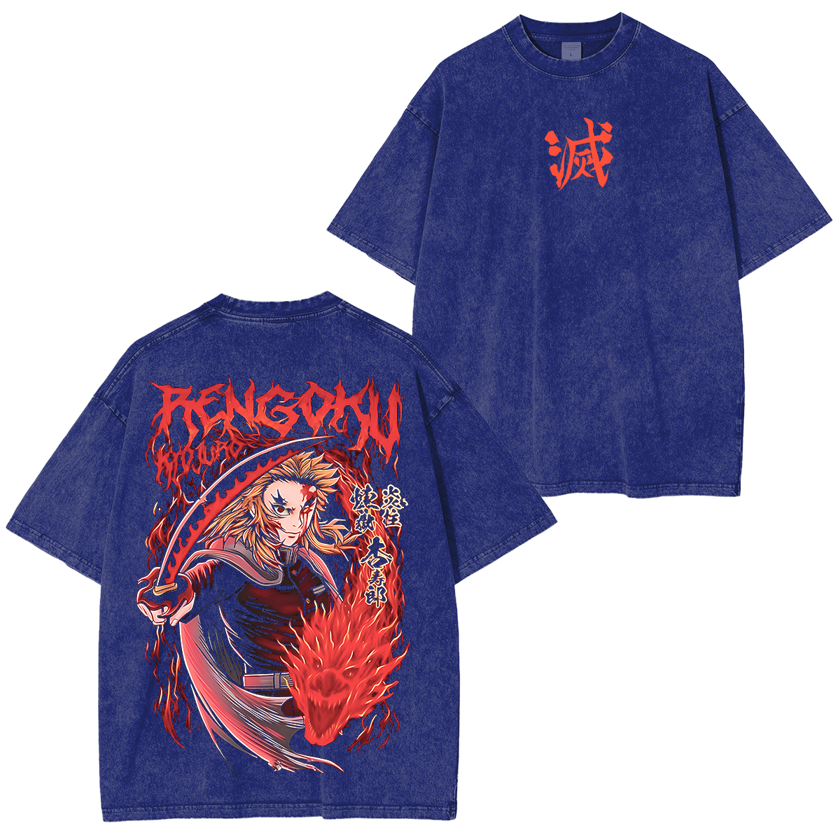 Demon Slayer Anime Unisex Washed T-Shirt
