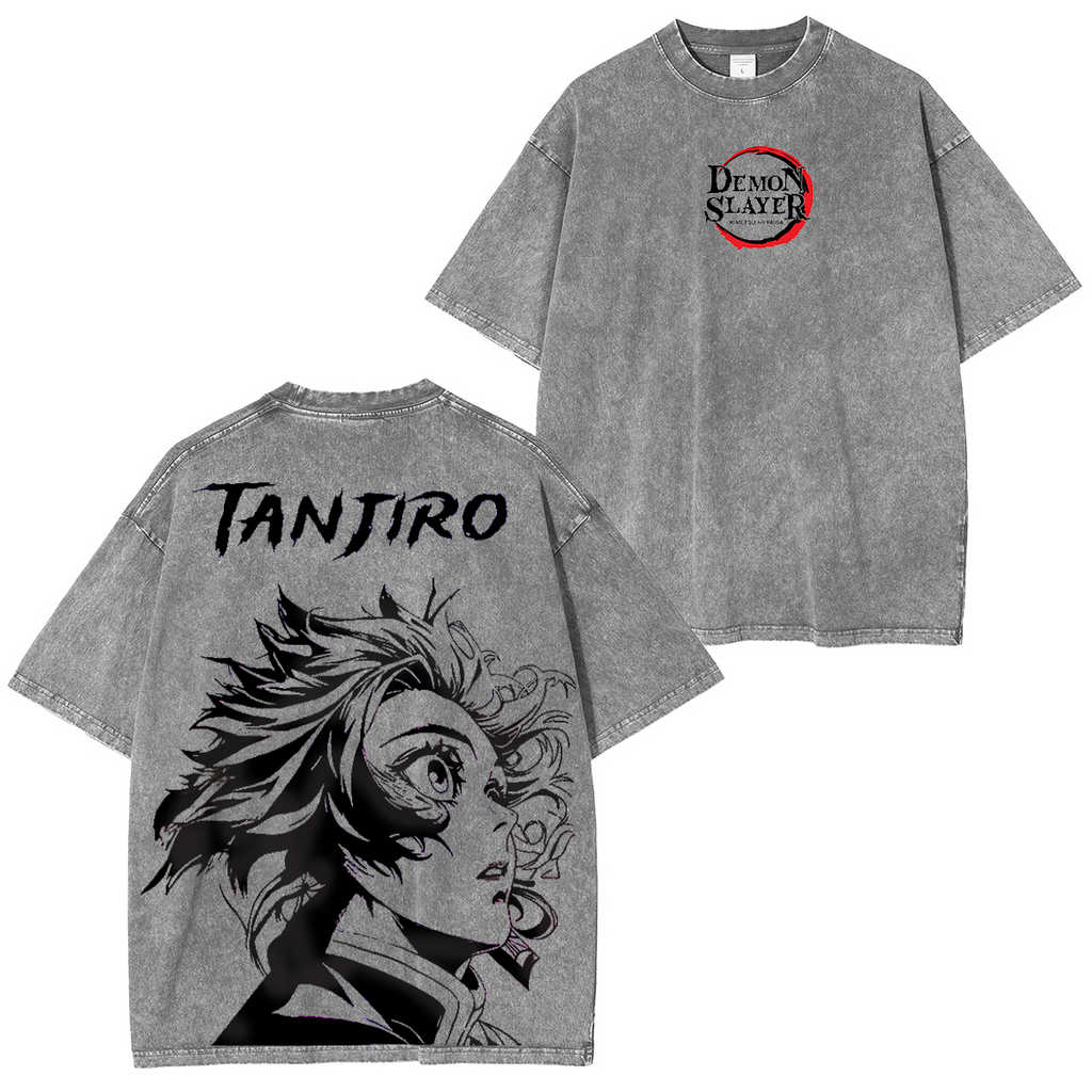 Demon Slayer Anime Unisex Washed T-Shirt