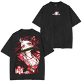 Nezuko Kamado, Demon Slayer Anime Unisex Washed T-Shirt