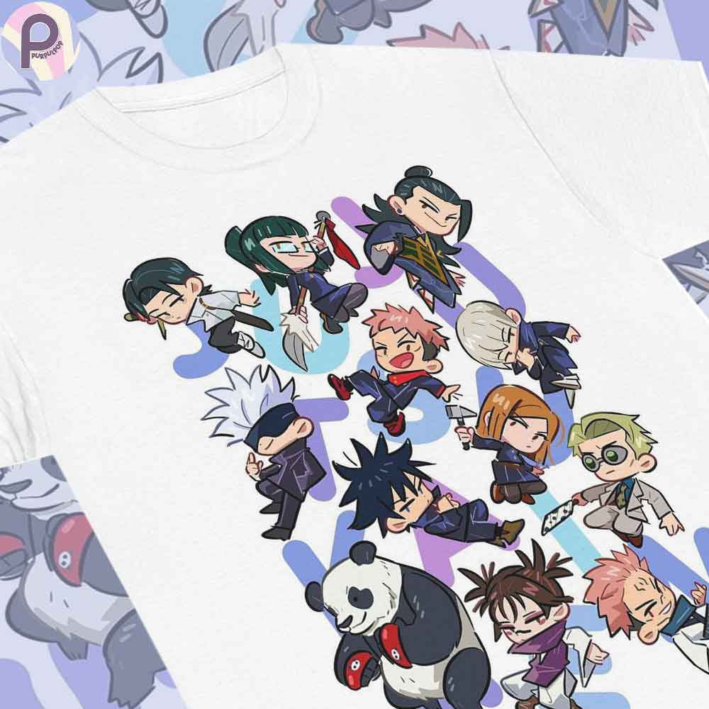 Jujutsu Kaisen Chibi Art JJK Anime Shirt