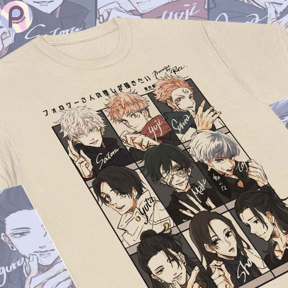 Jujutsu Kaisen Art Anime Manga Shirt