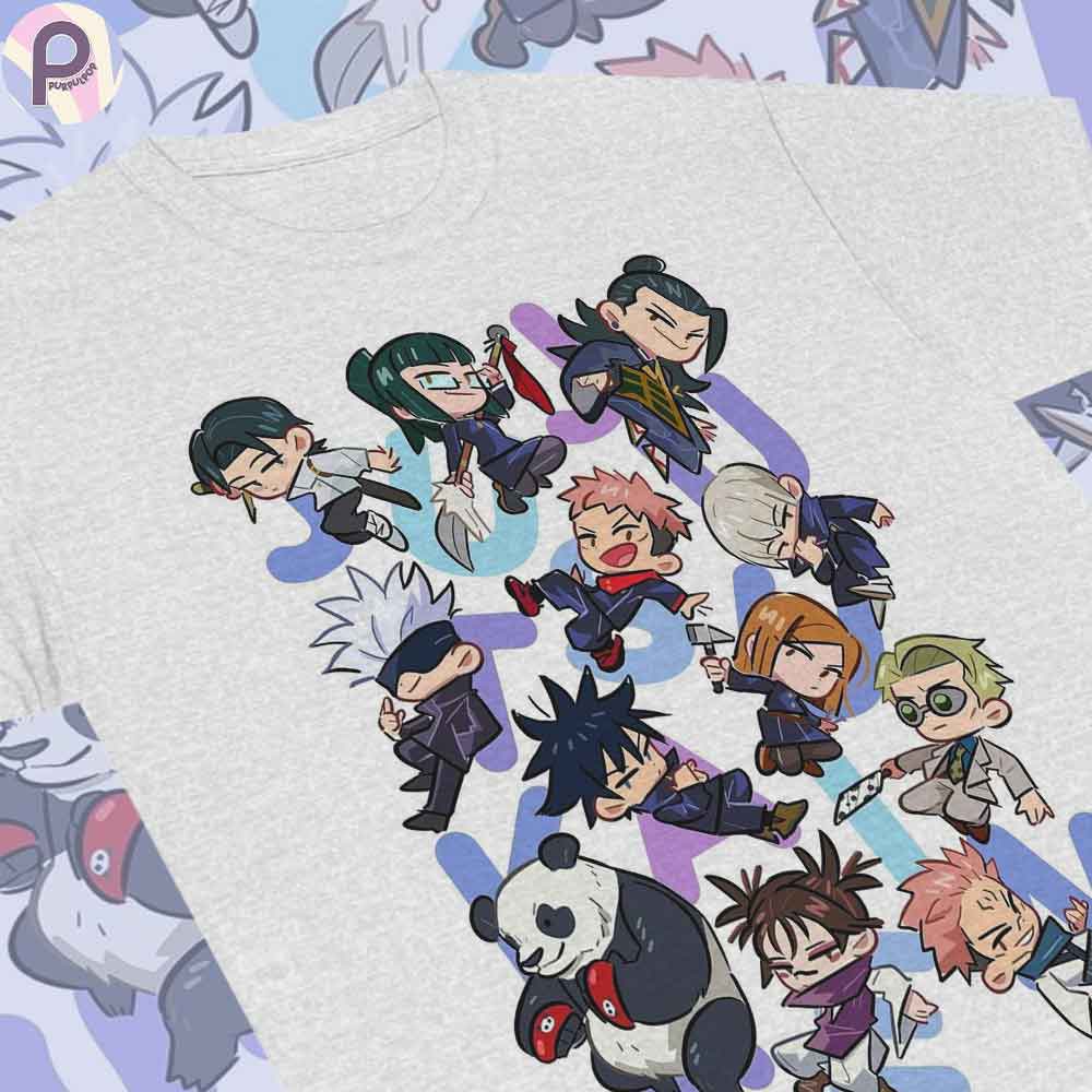 Jujutsu Kaisen Chibi Art JJK Anime Shirt