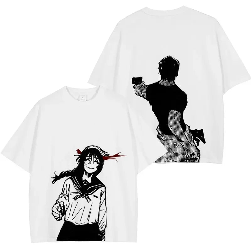 Crimson Trigger Anime Graphic T-Shirt â€?Cotton Oversized Tee