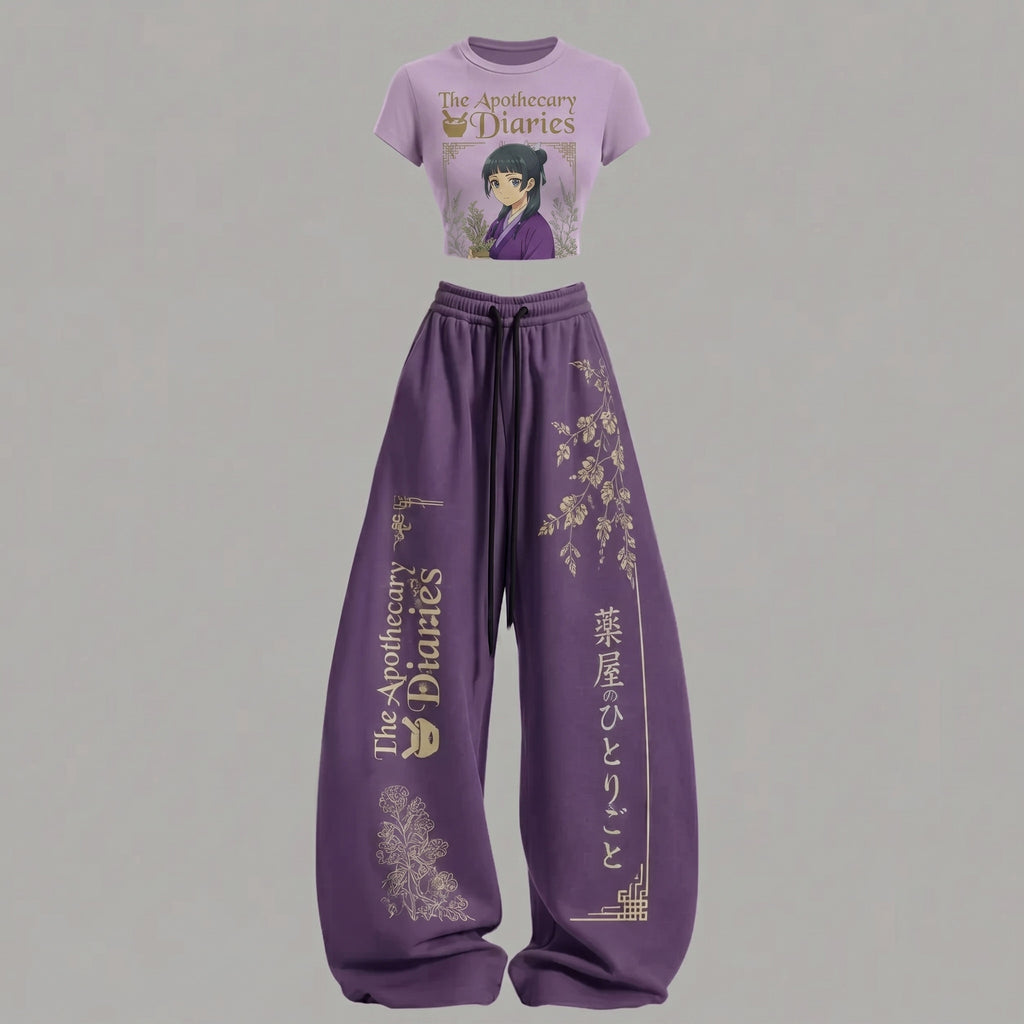 The Apothecary Diaries T-Shirt & Elasticated Trousers Two-Piece Set