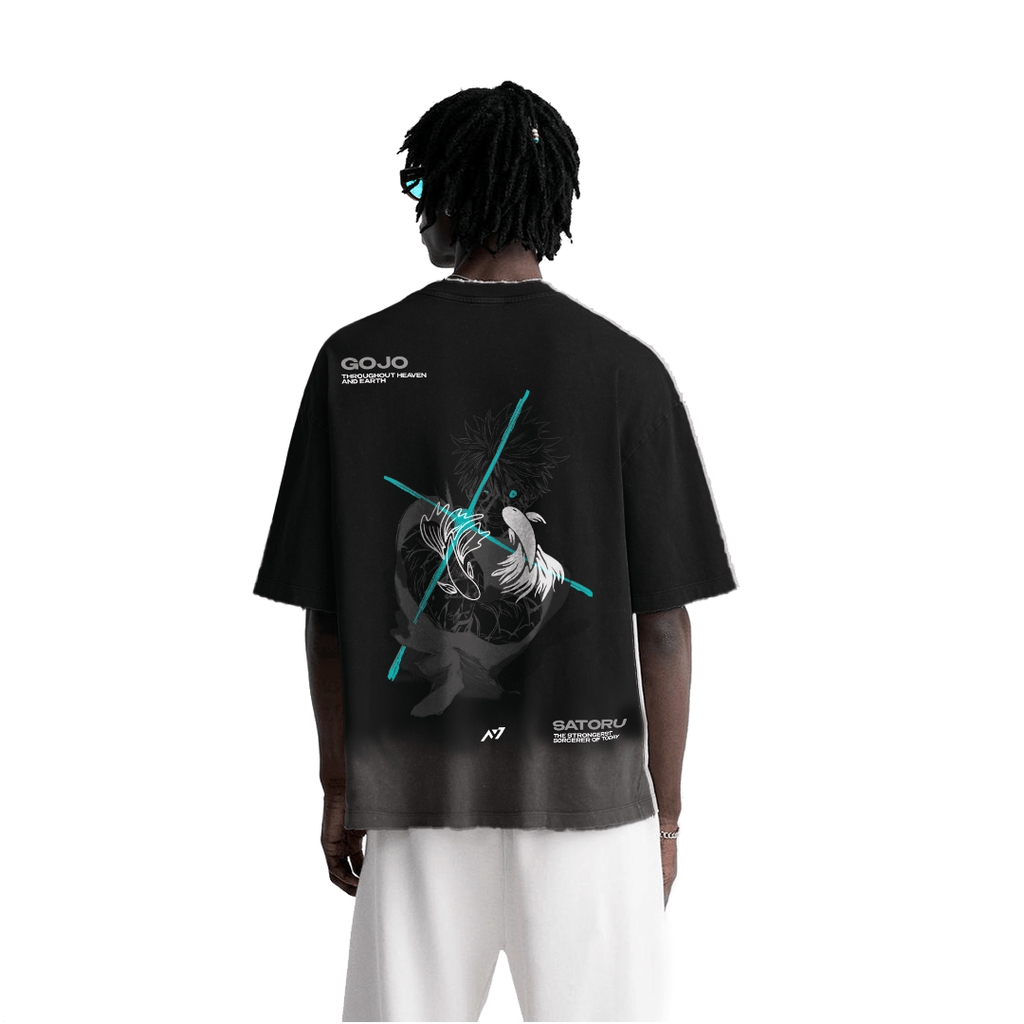 The Strongest Sorcerer Streetwear Shirt Black Washed