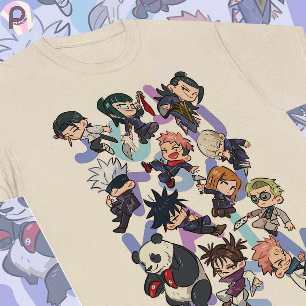 Jujutsu Kaisen Chibi Art JJK Anime Shirt