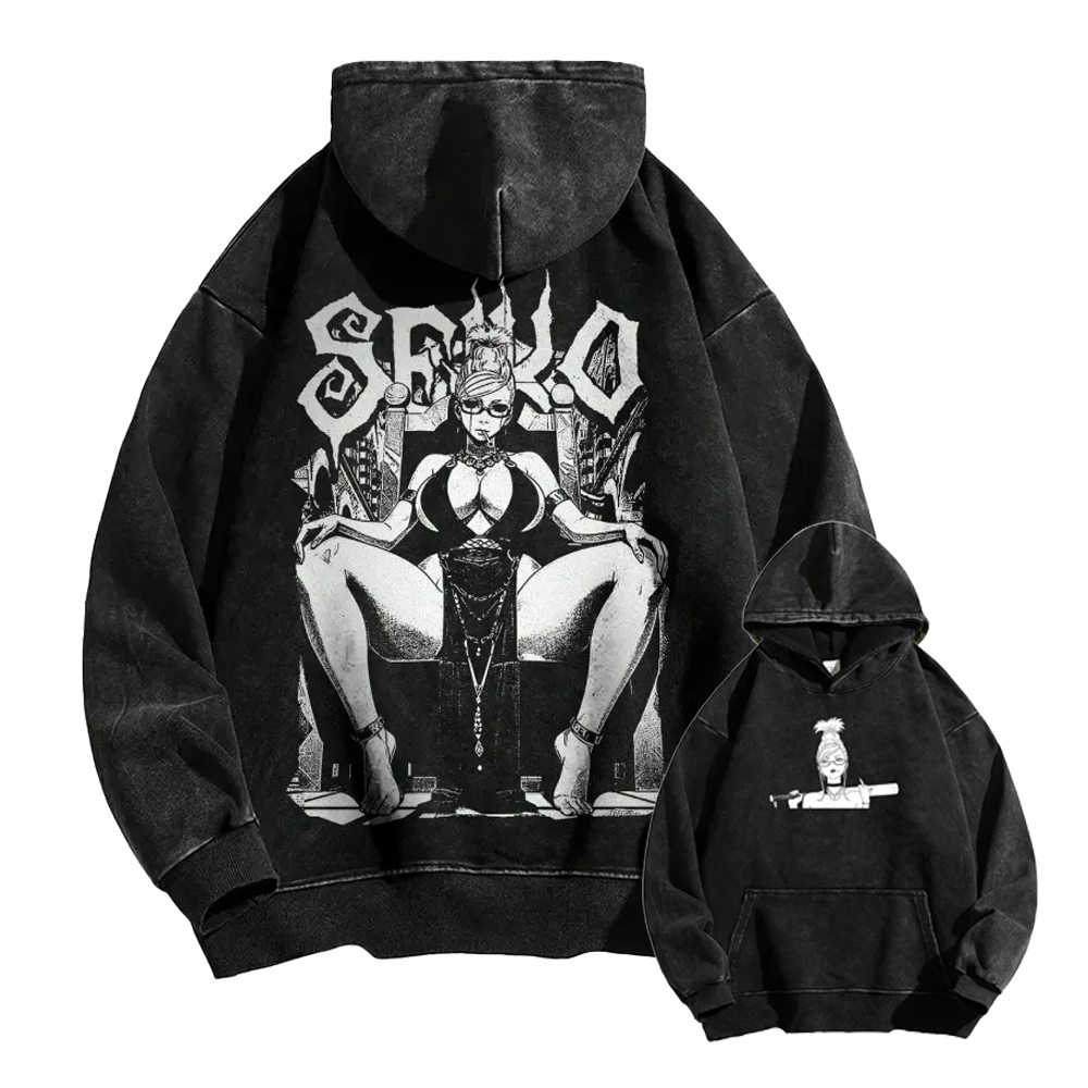 Dandadan Casual Washed Hoodie 2510004415